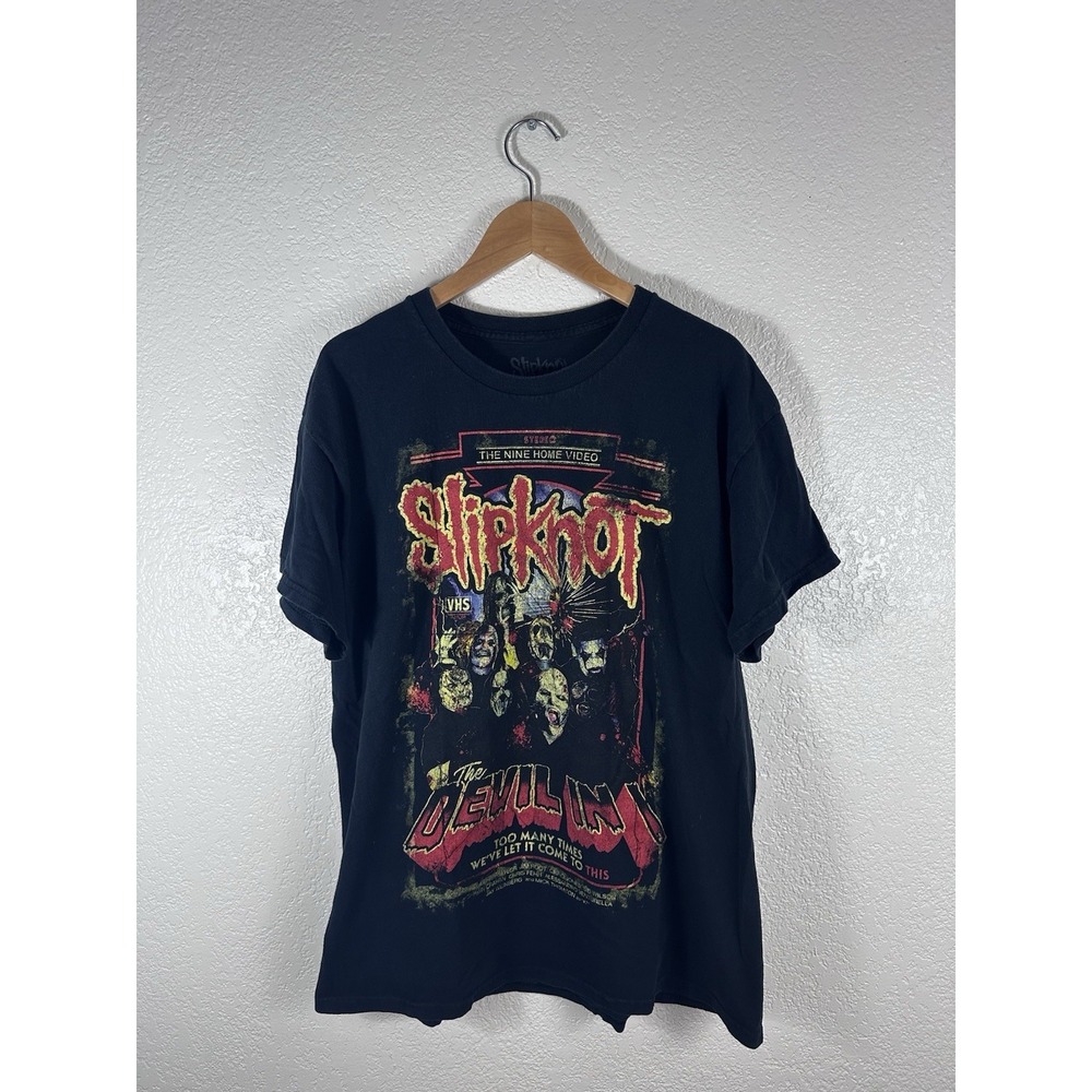 Slipknot The Devil In I T-Shirt Mens Large Black Double Sided Band Tee 2023